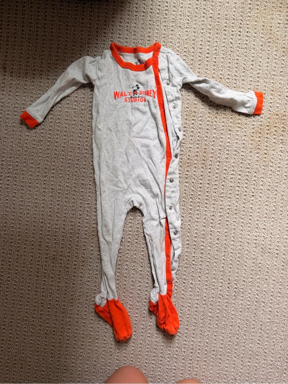 Disney 100 Baby One-Piece Footed Pajamas